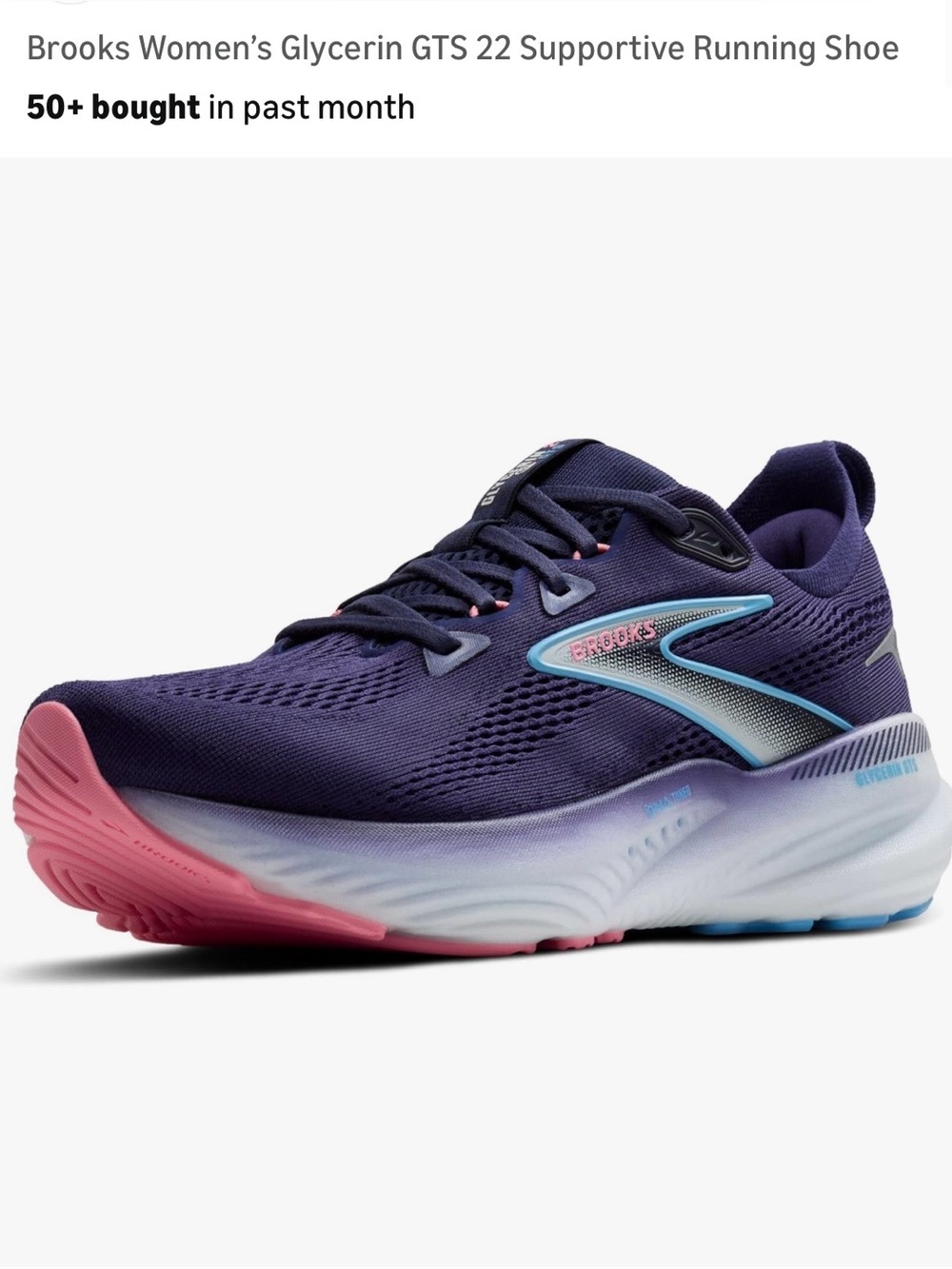 Brooks Women's Glycerin GTS Running Shoe size 10 EXTRA WIDE